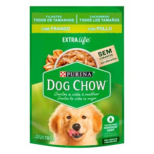 Ração Úmida Dog Chow Cães Filhotes Frango 100g