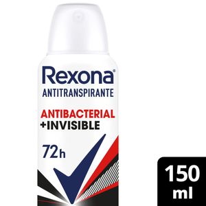 Desodorante Rexona Aerossol Antibacterial e Invisible 72h 150ml