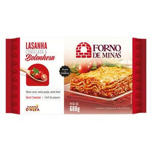 Lasanha Forno de Minas Bolonhesa Pacote 600g