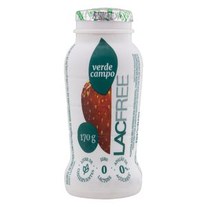 Iogurte Desnatado Verde Campo Lacfree de Morango Zero Lactose s/ Açúcar Frasco 170g