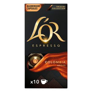 Café em Cápsula Lor Espresso Torrado e Moído Origins Collection Colombia 52g com 10 Unidades