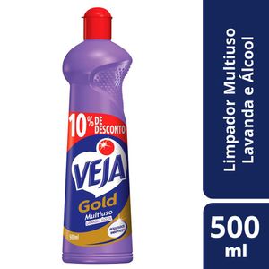 Limpador Veja Multiuso Gold Lavanda e Álcool 500g 10% Desc