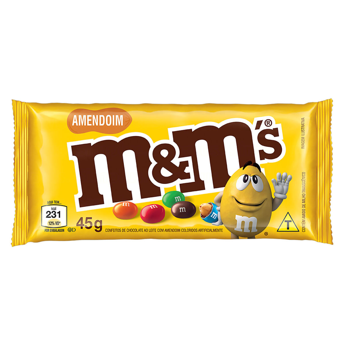 Confeito M&Ms Chocolate com Amendoim 45g | Prezunic