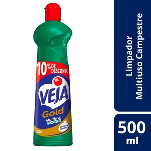 Limpador Multiuso Veja Gold Campestre Squeeze 500ml Grátis 10% Desconto