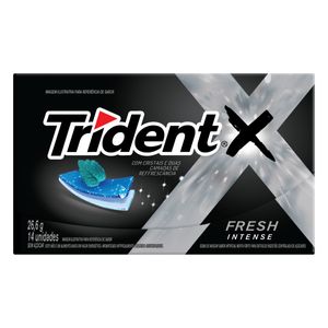 Goma de Mascar Trident Fresh Intense s/ Açúcar 26.6g c/ 14 Und