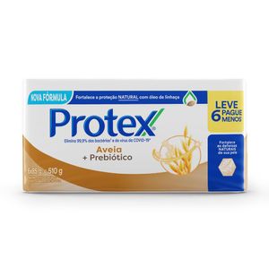 Sabonete em Barra Protex Aveia + Prebiótico 85g com 6 Unidades