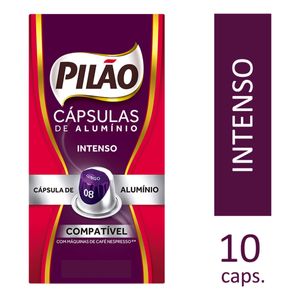 Café em Cápsula Pilão Espresso Torrado e Moído Lungo 08 52g com 10 Unid