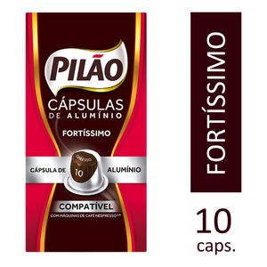 Café em Cápsula Pilão Espresso Fortíssimo Caixa 52g c/ 10 Unid