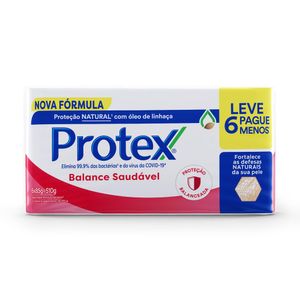 Sabonete em Barra Protex Antibacteriano Balance Saudável 510g Leve 6 Pague -