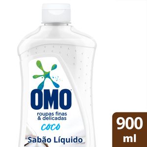 Lava-Roupas Líquido Omo Roupas Finas e Delicadas Coco Frasco 900ml