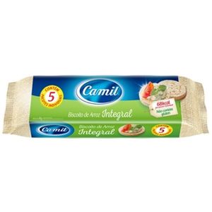 Biscoito de Arroz Camil Integral 90g