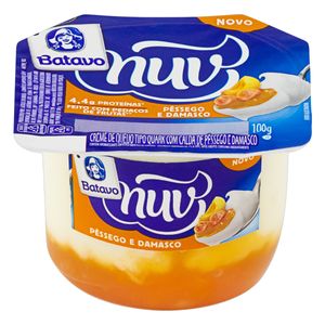 Creme de Queijo Quark Batavo Nuv c/ Calda de Pêssego e Damasco Pote 100g