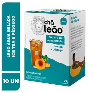 Chá Misto Chá Leão Ice Tea e Pêssego Caixa 2.5g c/ 10 Unid