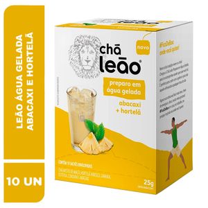 Chá Misto Chá Leão de Abacaxi e Hortelã Caixa 2.5g c/ 10 Unid