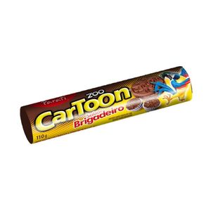 Biscoito Recheado Zoo Cartoon Brigadeiro 110g