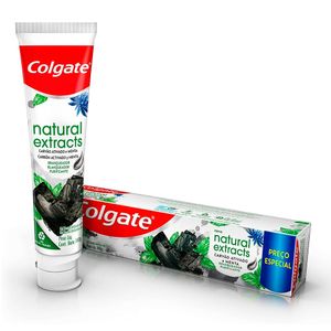 Gel Dental Colgate Natural Extracts Carvão Ativado e Menta 140g