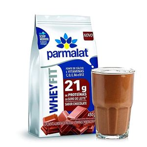 Suplemento Alimentar em Pó Parmalat Whey Chocolate 450g