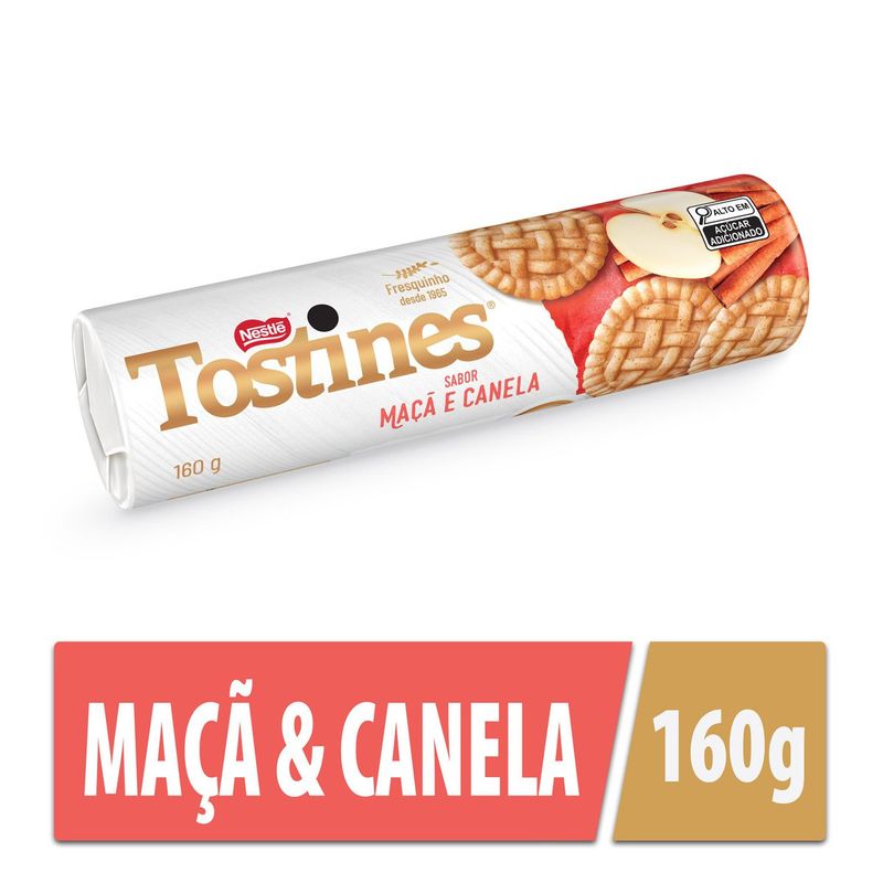 Biscoito Nestlé Tostines Maçã/Canela 160g - Prezunic