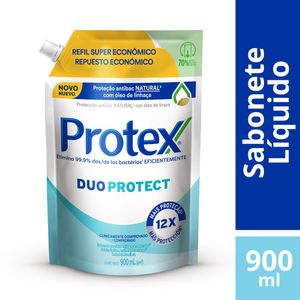 Sabonete Líquido p/ Mãos Protex Duo Protect Sachê 900ml Refil Super Econômico