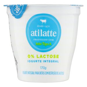 Iogurte Natural Ati Latte Zero Lactose Copo 170g