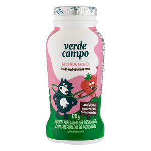 Iogurte Parcialmente Desnatado Verde Campo Morango 170g