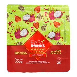 Preparo p/ Drinks Easy Drink Morango/Pitaya 100g