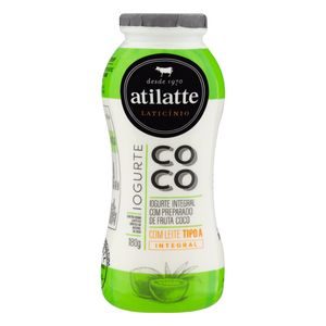 Iogurte Integral Atilatte Coco Frasco 180g