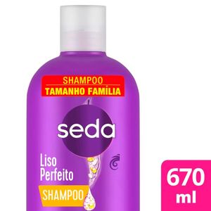 Shampoo Seda Cocriações Liso Perfeito Tamanho Família 670ml