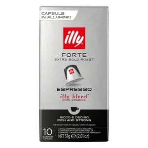 Café em Cápsula Illy Torrado e Moído Forte Espresso Caixa 5.7g c/ 10 Unid