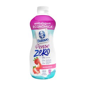 Iogurte Desnatado Batavo Pense Zero 0% Lactose Morango 1.15Kg Embalagem Econômica