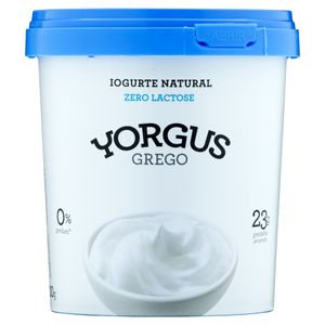 Iogurte Grego Yorgus 0% Natural Sem Lactose 500g