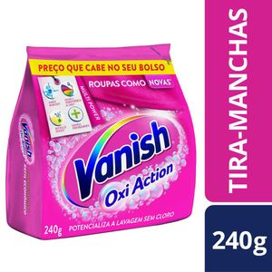 Tira Manchas em Pó Vanish Oxi Action Multi Power s/ Cloro 240g  Refil Econômico