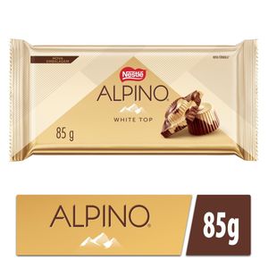 Chocolate em Barra Alpino ao Leite e Branco White Top 85g