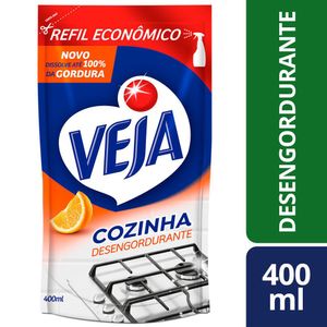 Desengordurante Veja Cozinha Laranja 400ml Refil Econômico