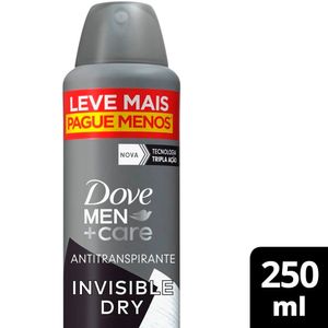 Desodorante Dove Aerossol Men Invisible Dry 250ml Leve + Pague -