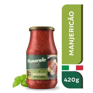 Molho de Tomate Pomarola Chef c/ Manjericão Vidro 420g