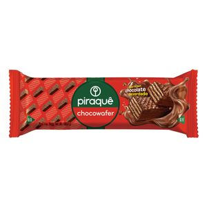 Wafer Piraquê Chocowafer Recheio e Cobertura de Chocolate Pacote 100,8g