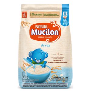 Cereal Infantil Mucilon Arroz Pacote 180g