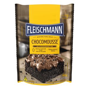 Mistura p/ Bolo Cremoso Fleischmann Chocomousse Sachê 400g