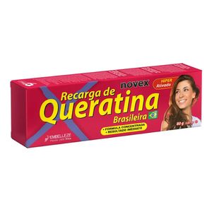 Recarga de Hidratação Capilar Novex Queratina 80g