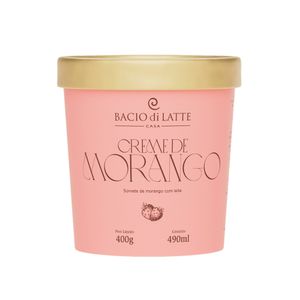 Gelato Bacio Di Latte Creme de Morango 490ml