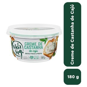 Creme de Castanha-de-Caju Vida Veg Ervas Finas & Pesto Pote 180g