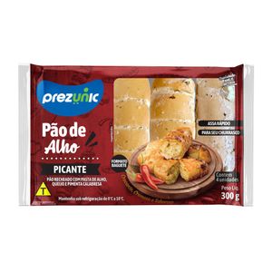 Pão de Alho Baguete Prezunic Picante Bandeja Resfriado 300g