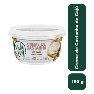 Creme de Castanha-de-Caju Vida Veg Tradicional Pote 180g