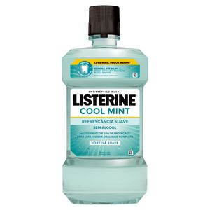 Enxaguante Bucal Listerine Cool Mint Zero Álcool Hortelã Suave Frasco 1l Leve + Pague -