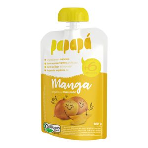 Papinha Papapá Orgânica Manga Squeeze 100g