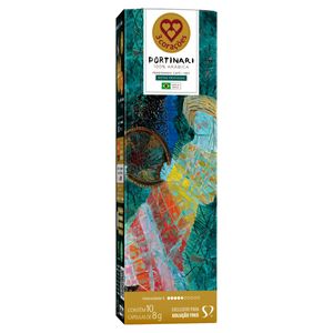 Café em Cápsulas 3 Corações Portinari 100% Arábica Peneirando Café 1957 Caixa 80g c/ 10 Unid