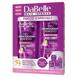 Kit Shampoo 250ml+Condicionador 175ml Dabelle HairIntense Meu Crono Perfeito