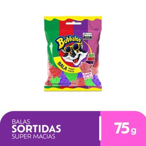 Bala Bubbaloo Gatos Sortida 75g