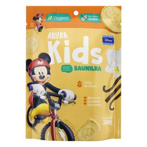 Biscoito Aruba Kids Mickey Vegano s/ Glúten Baunilha Pouch 30g